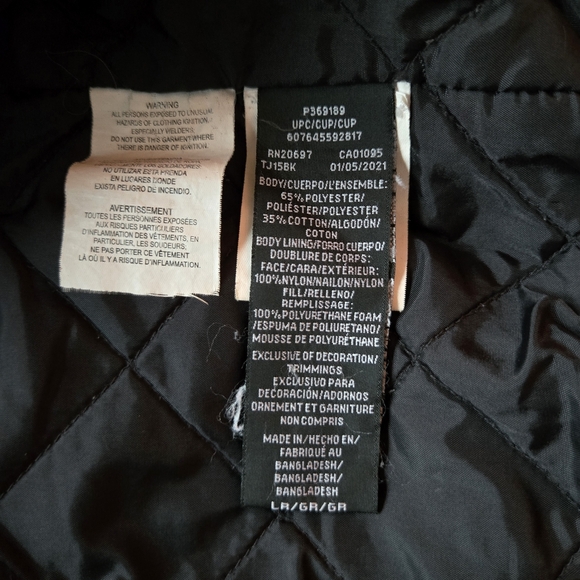 Dickies Insulated Eisenhower Front Zip Jacket - Black, Size L - Picture 5 of 14